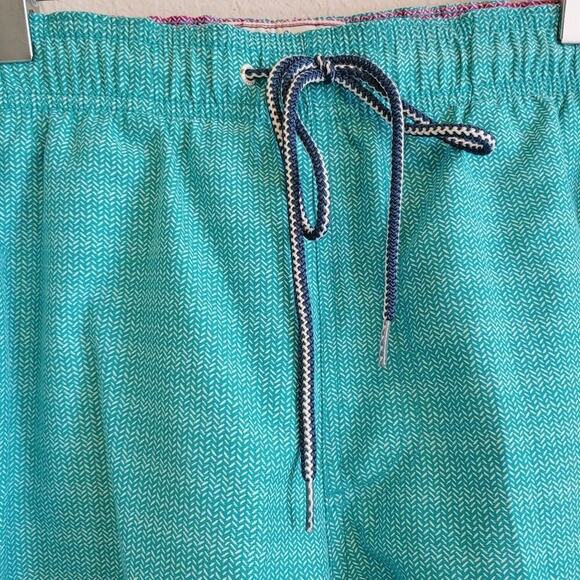 Ted Baker Men's Preppy Beach Vacation Chevron Swim Trunks Sz 3/Medium - Picture 5 of 9